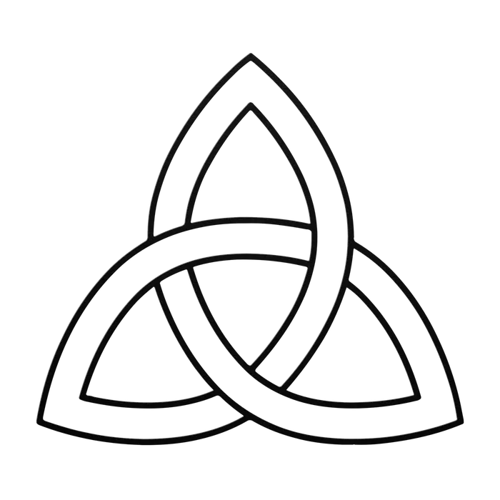 Celtic Trinity Knot Metal Sign