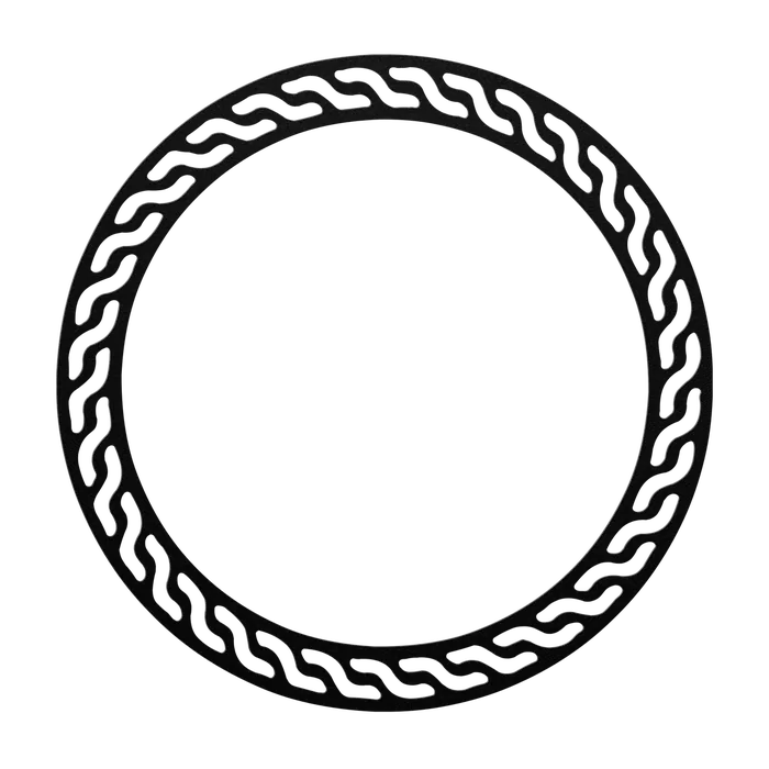 Celtic Twisted Cord Ring Metal Sign