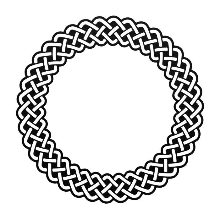 Celtic Woven Plait Ring Metal Sign