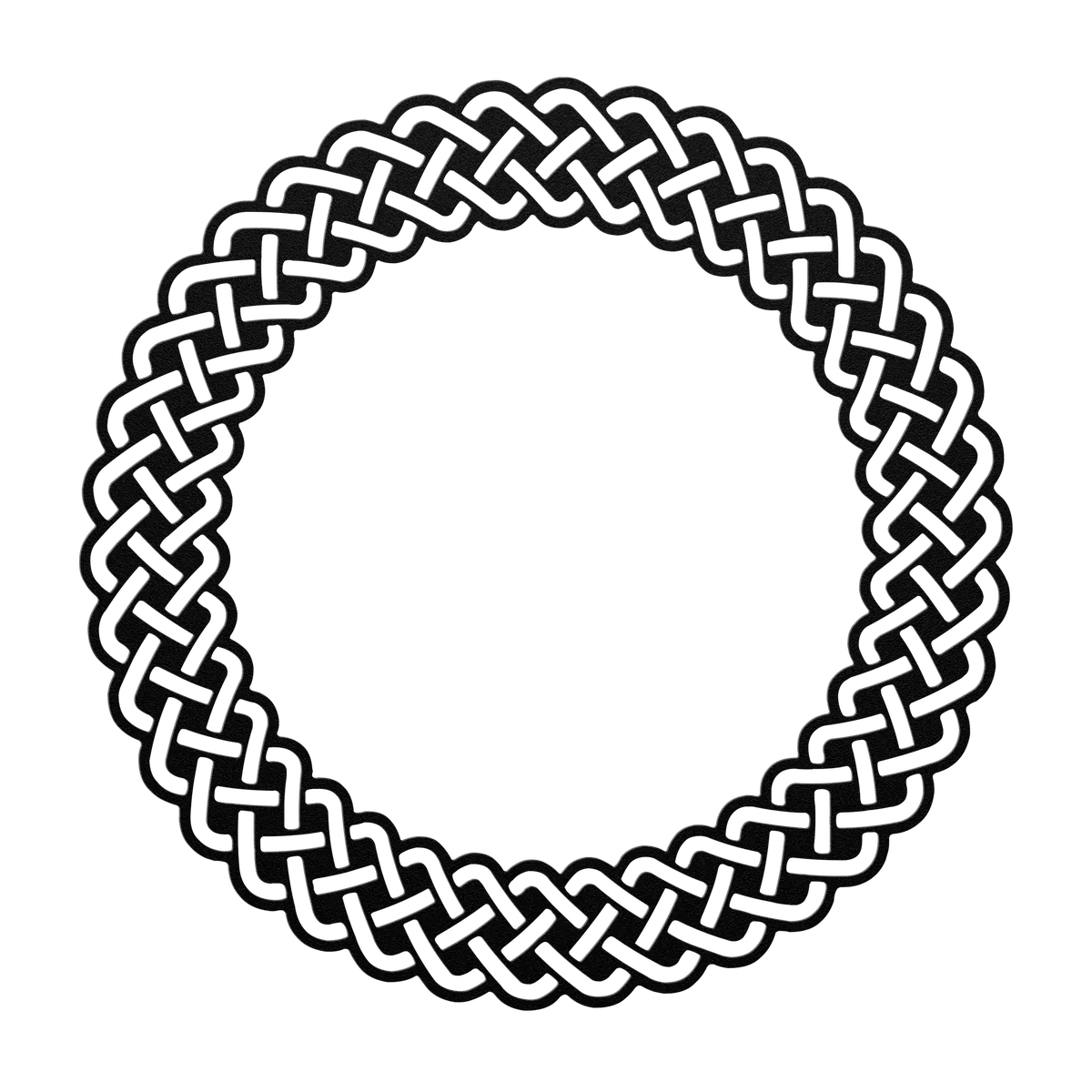 Celtic Woven Plait Ring Metal Sign