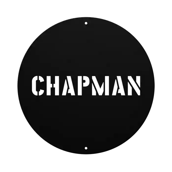 Chapman Family Name Sign