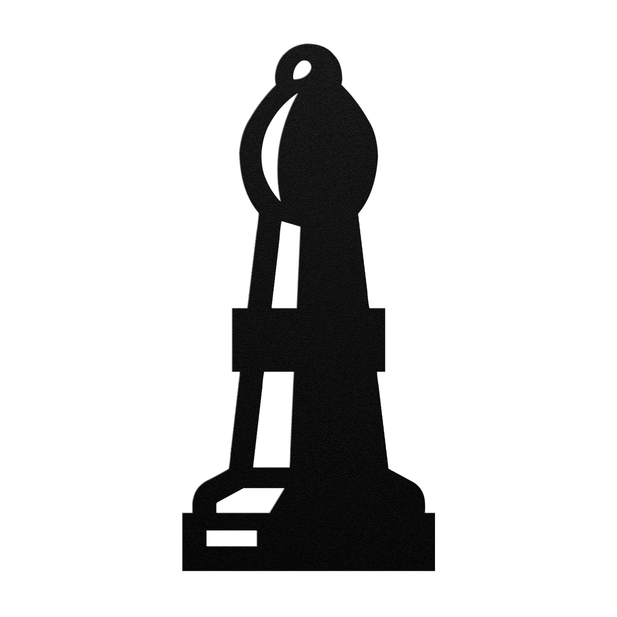 Chess Bishop Metal Sign