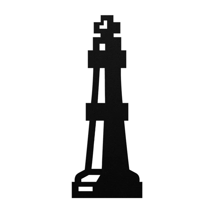 Chess King Metal Sign