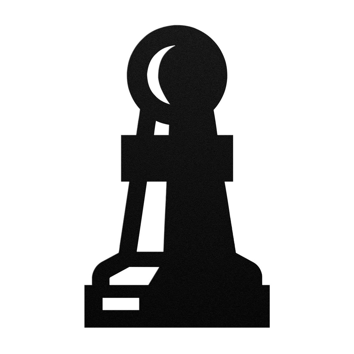 Chess Pawn Metal Sign