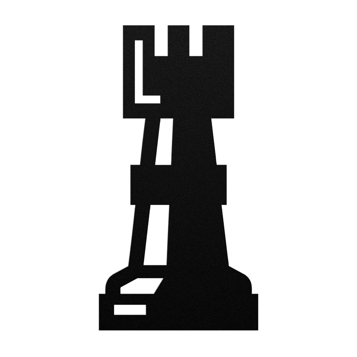 Chess Rook Metal Sign