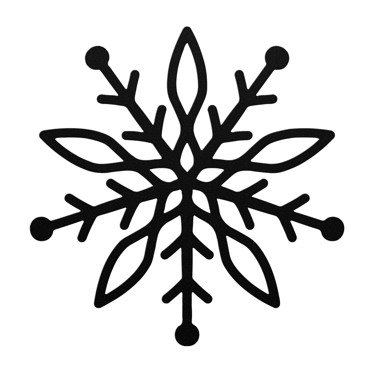 Christmas Almond Petal Snowflake Metal Sign