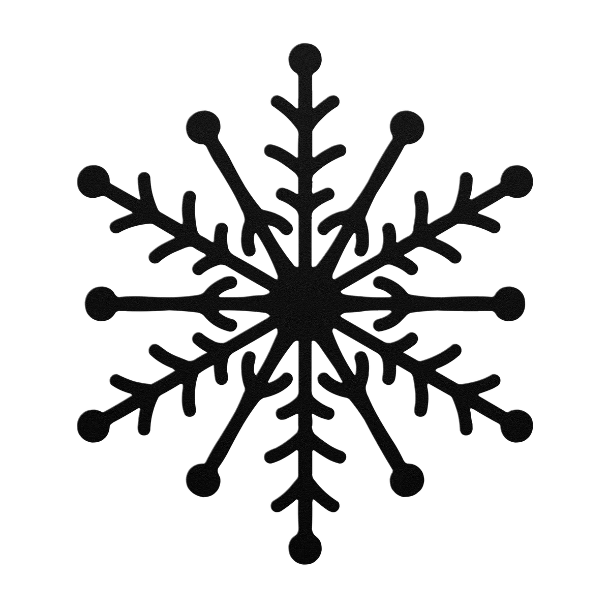 Christmas Ball Spoke Snowflake Metal Sign