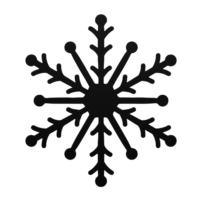 Christmas Bold Hub Snowflake Metal Sign