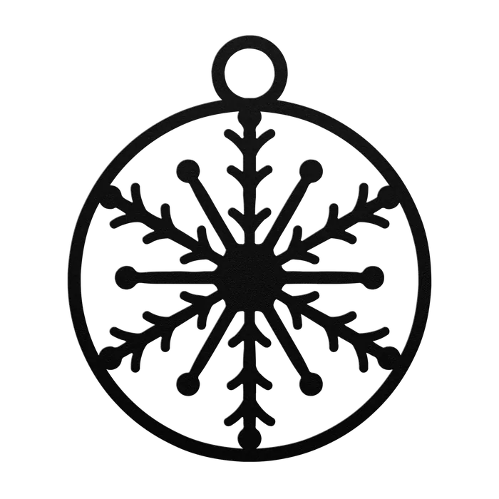 Christmas Dotted Bauble Metal Sign