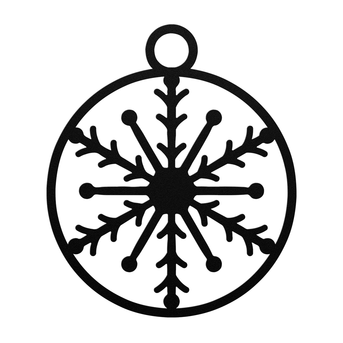 Christmas Dotted Bauble Metal Sign