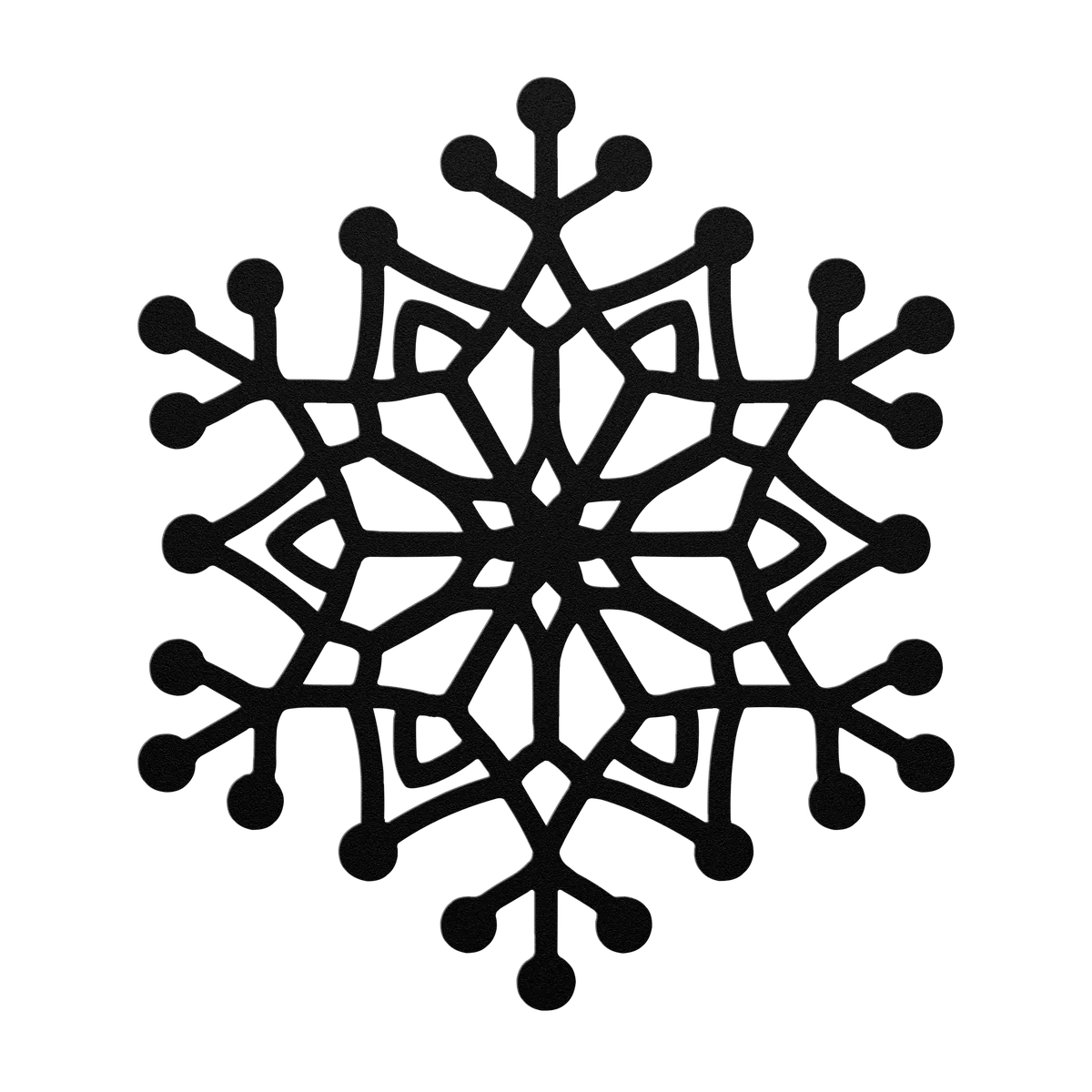 Christmas Lattice Snowflake Metal Sign