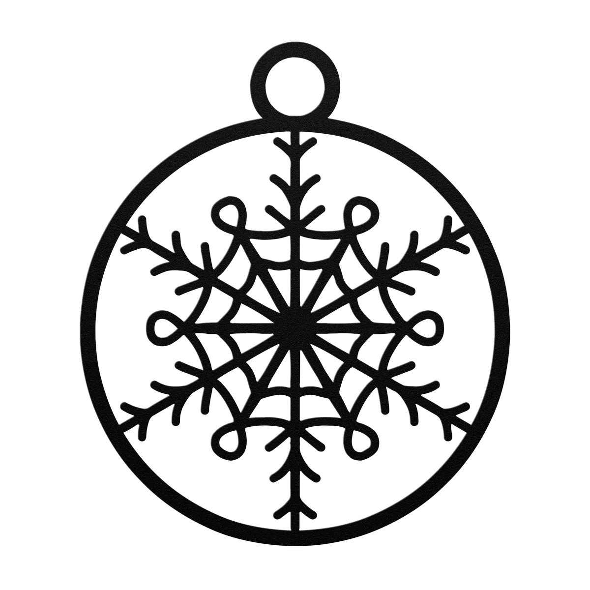 Christmas Ringed Bauble Metal Sign
