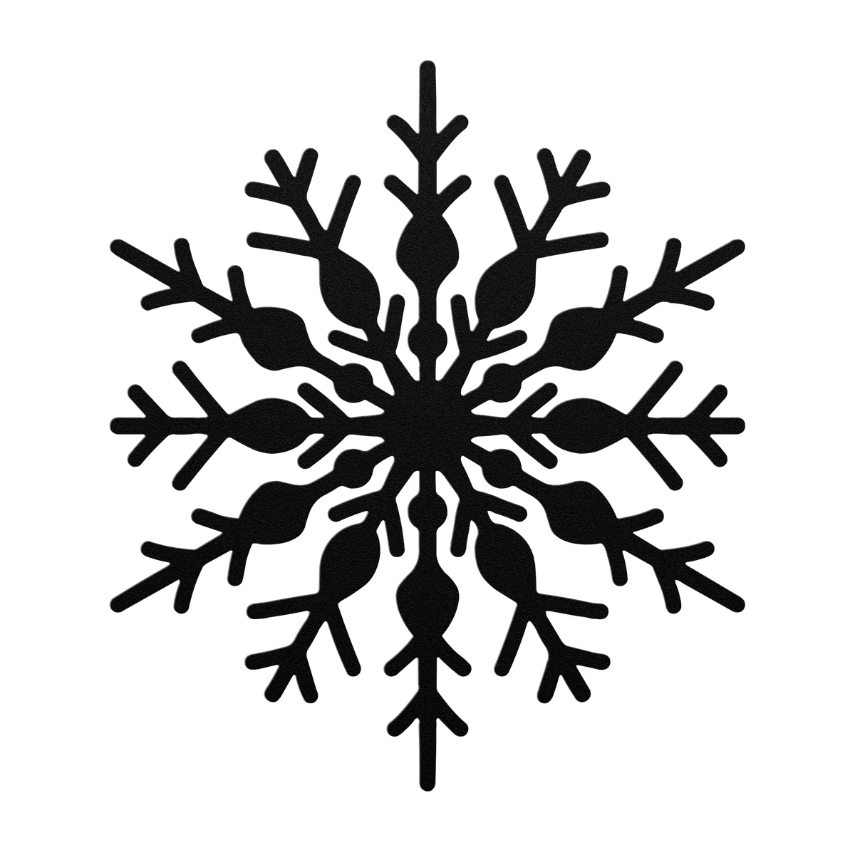 Christmas Seed Pod Snowflake Metal Sign