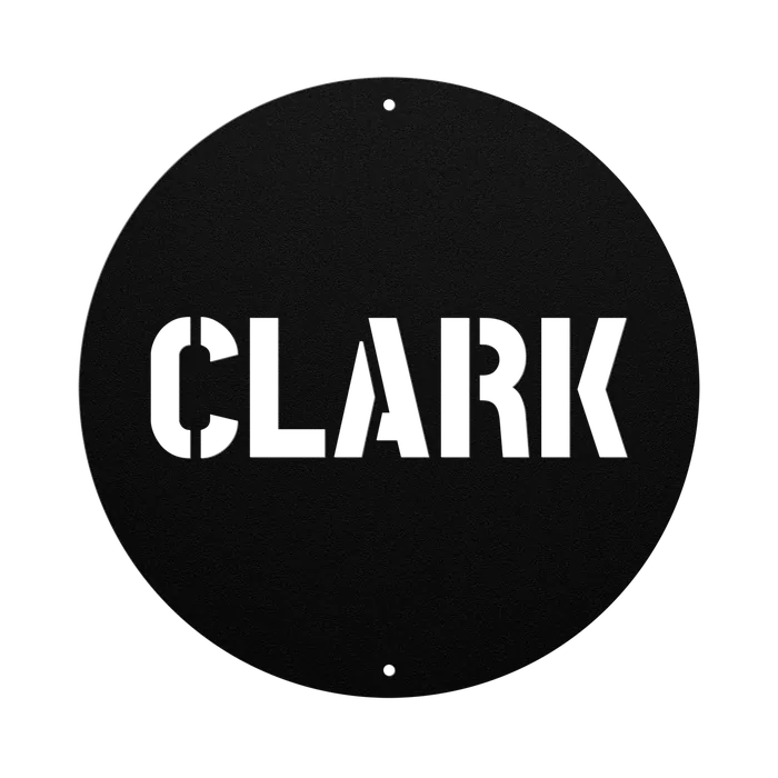 Clark Family Name Sign