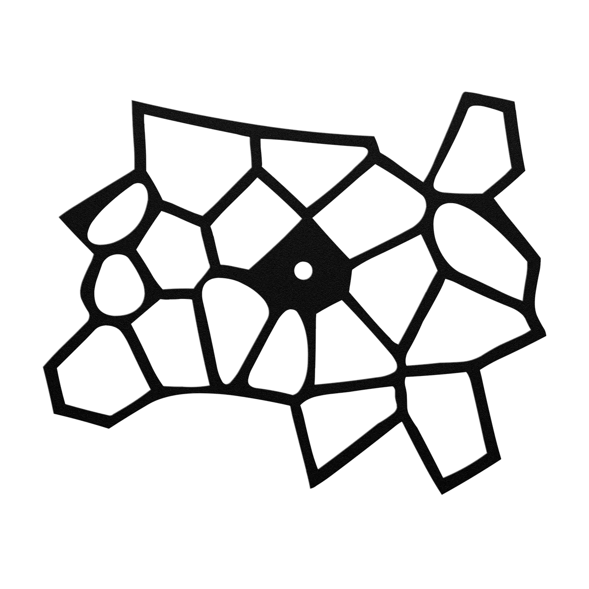 Clock Shard Panes Metal Sign