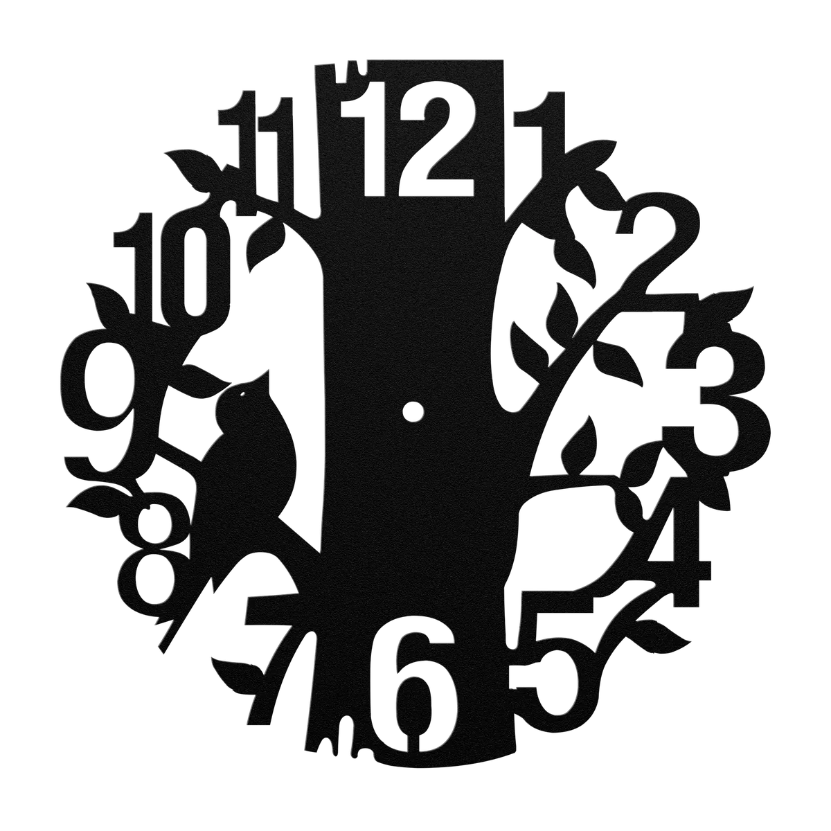 Clock Trunk and Cat Metal Sign
