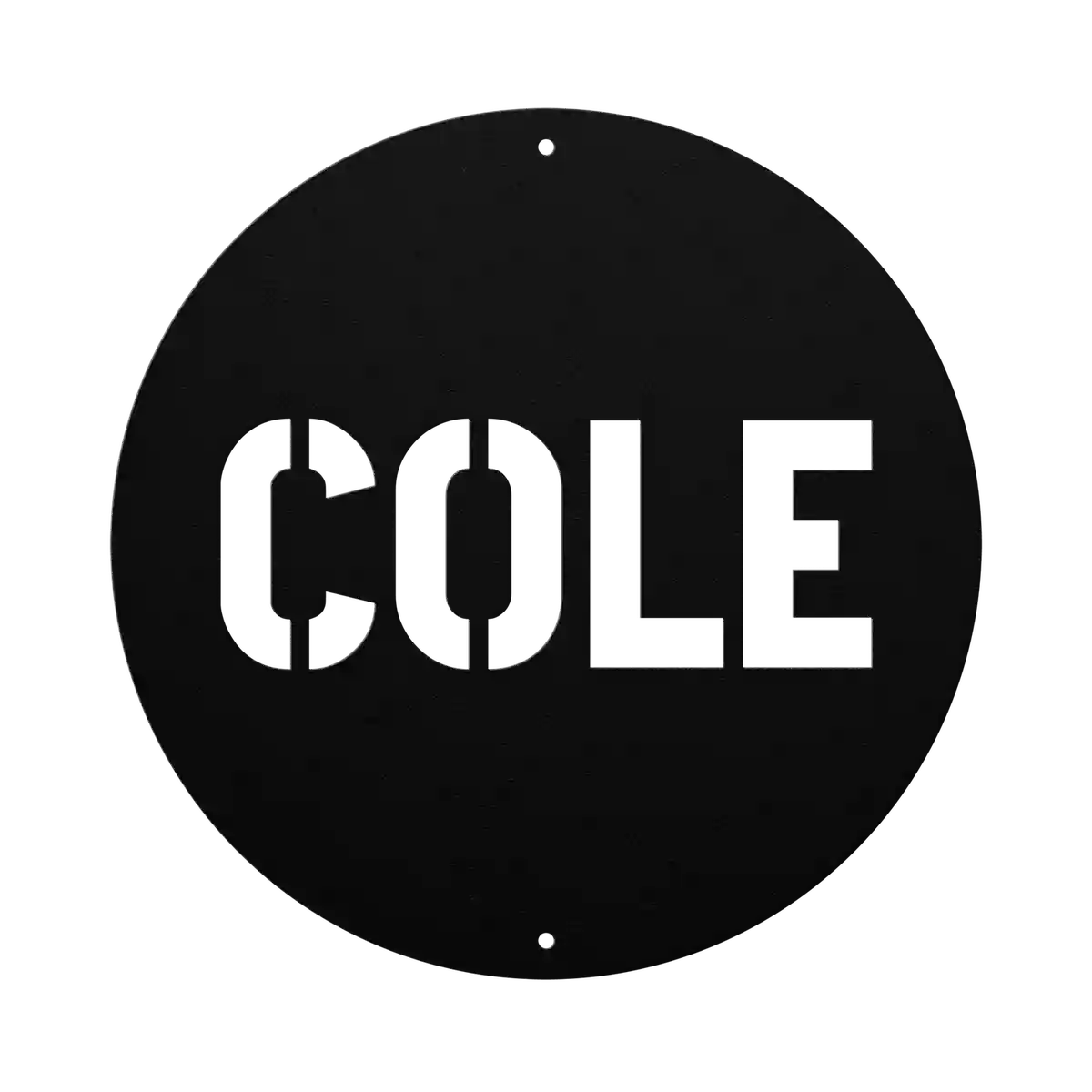 Cole Family Name Sign