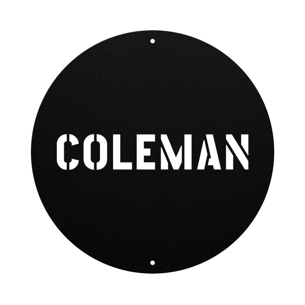 Coleman Family Name Sign