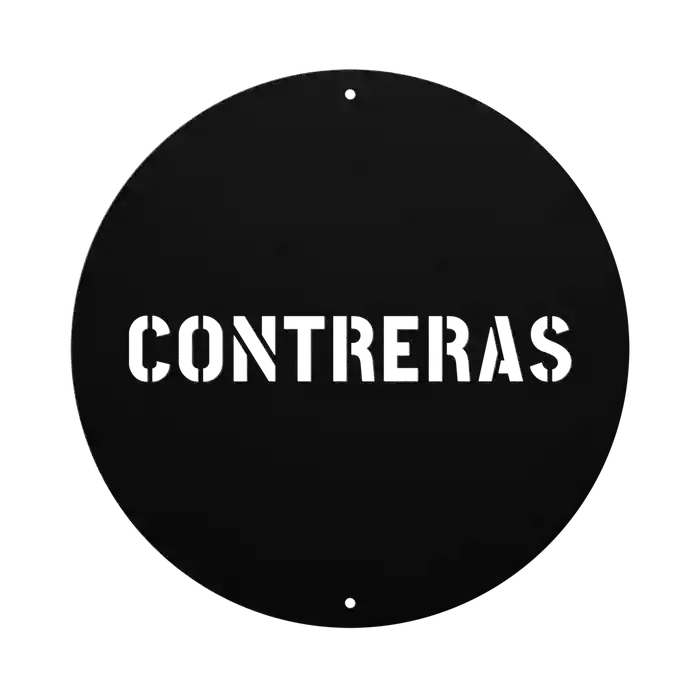 Contreras Family Name Sign
