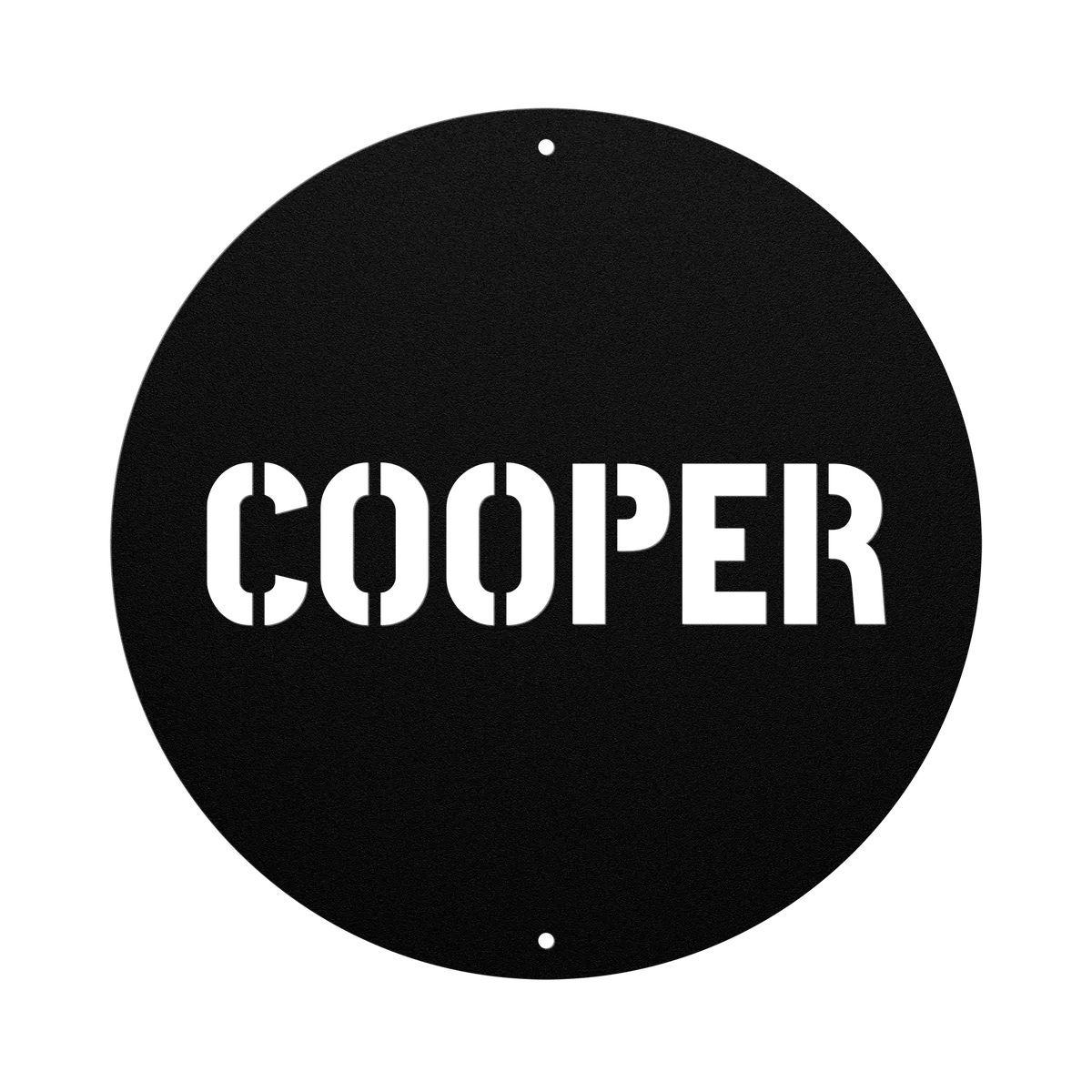 Cooper Family Name Sign