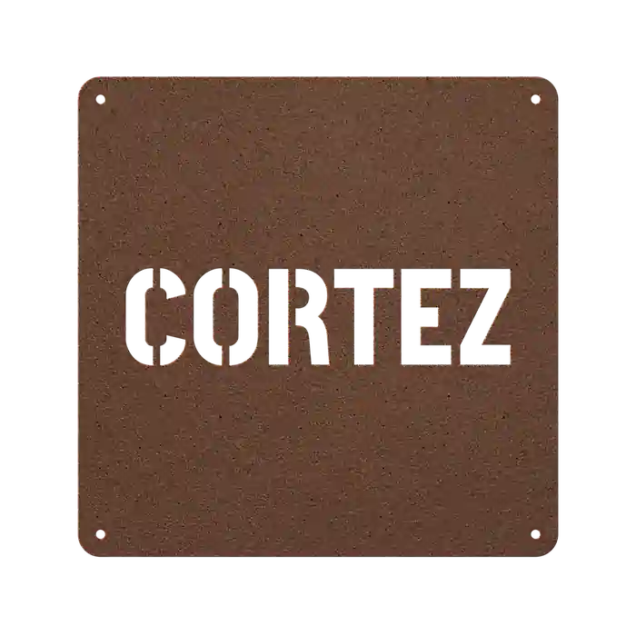 Cortez Family Name Sign