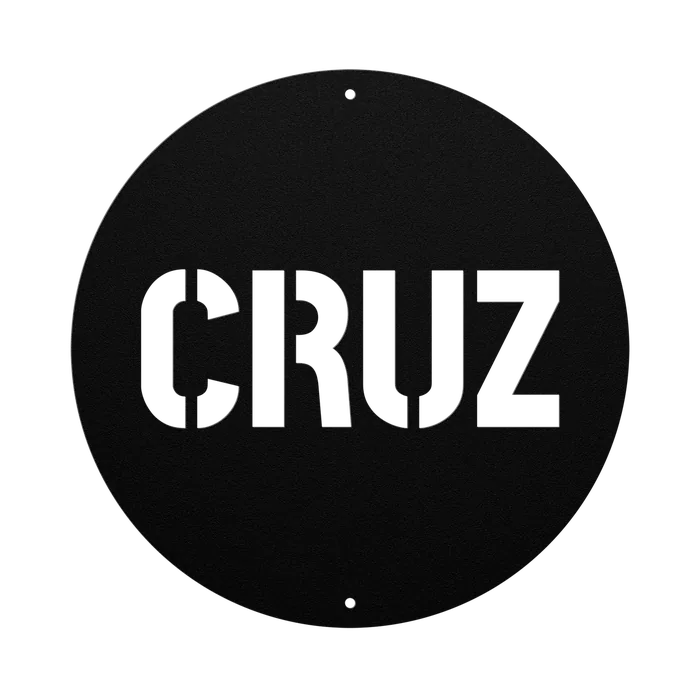 Cruz Family Name Sign