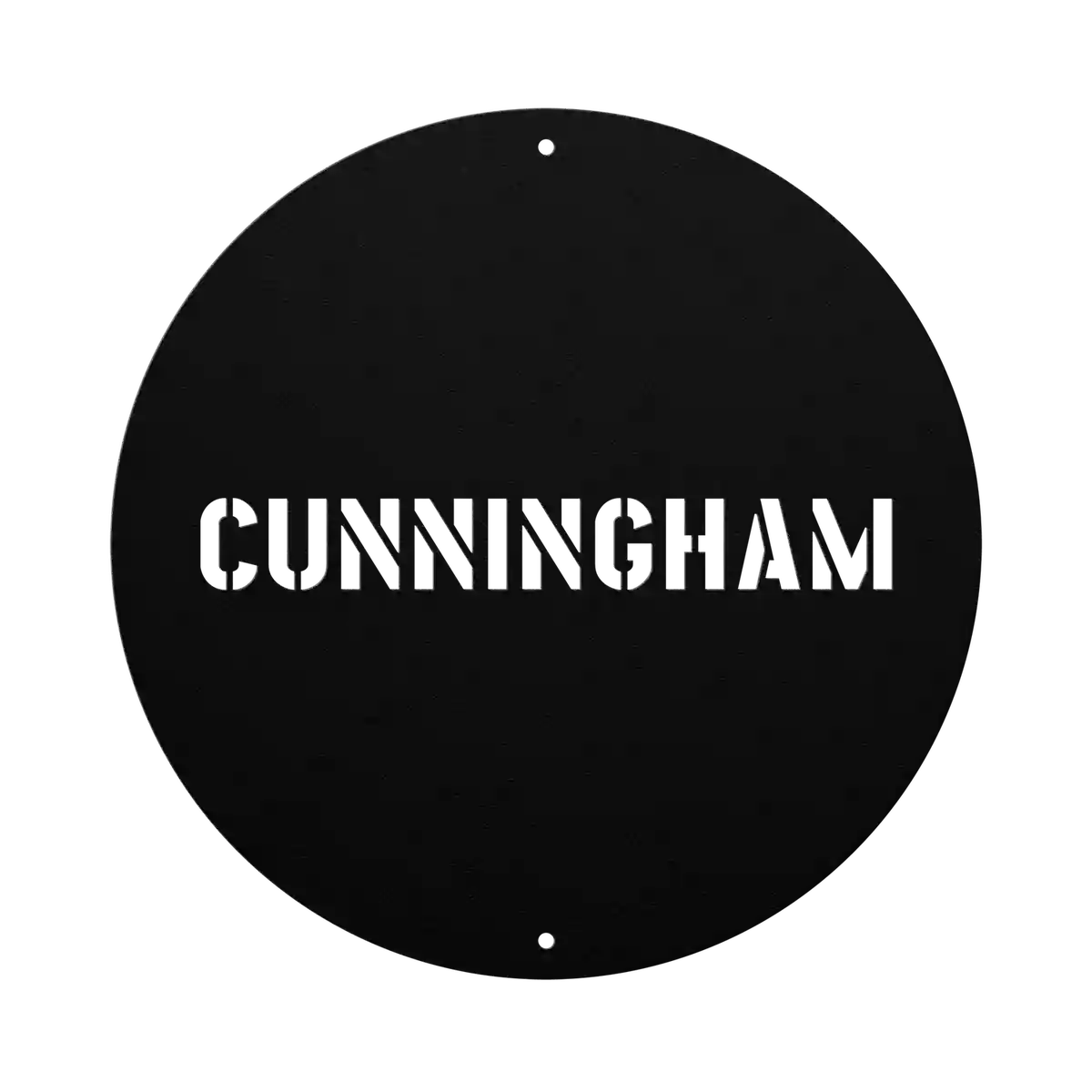 Cunningham Family Name Sign