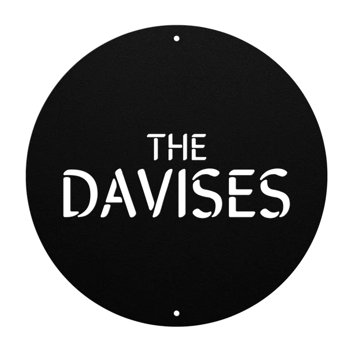 Davis Family Name Sign