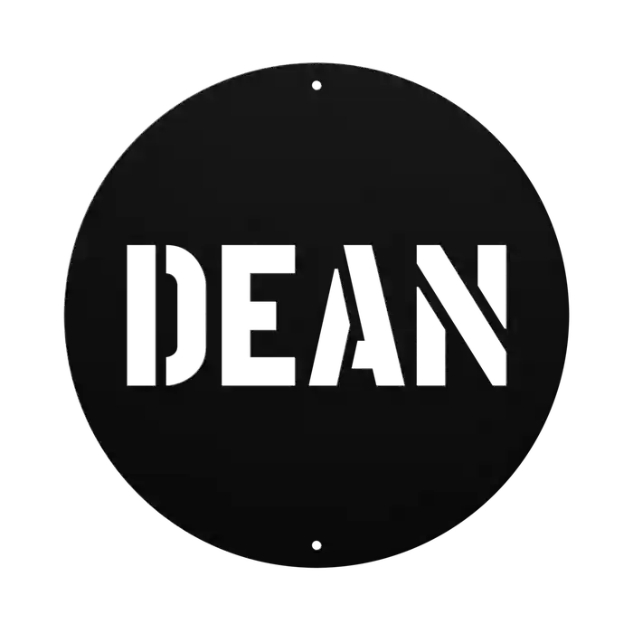 Dean Family Name Sign
