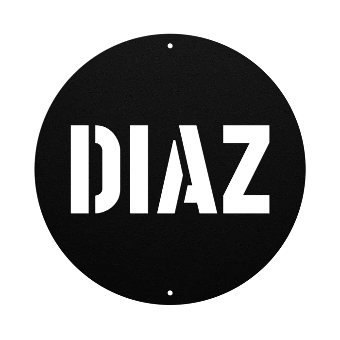 Diaz Family Name Sign