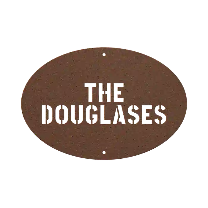 Douglas Family Name Sign