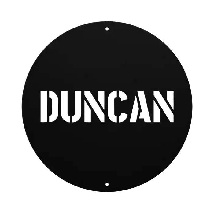 Duncan Family Name Sign