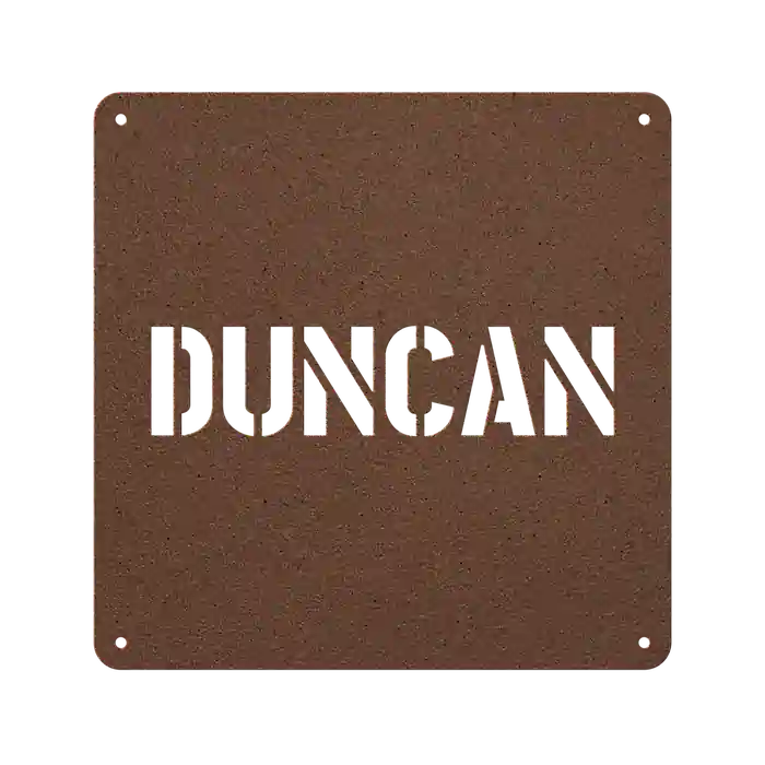 Duncan Family Name Sign