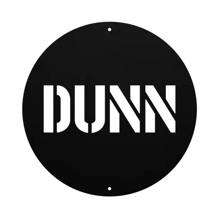 Dunn Family Name Sign