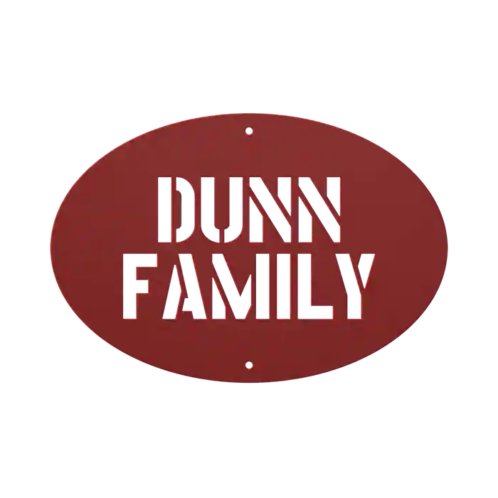 Dunn Family Name Sign