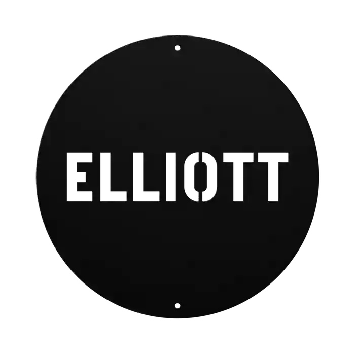 Elliott Family Name Sign