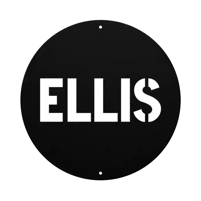 Ellis Family Name Sign