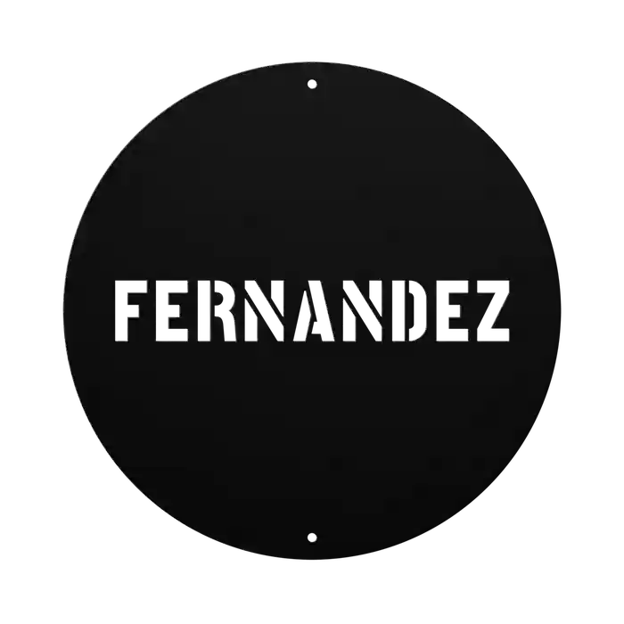 Fernandez Family Name Sign