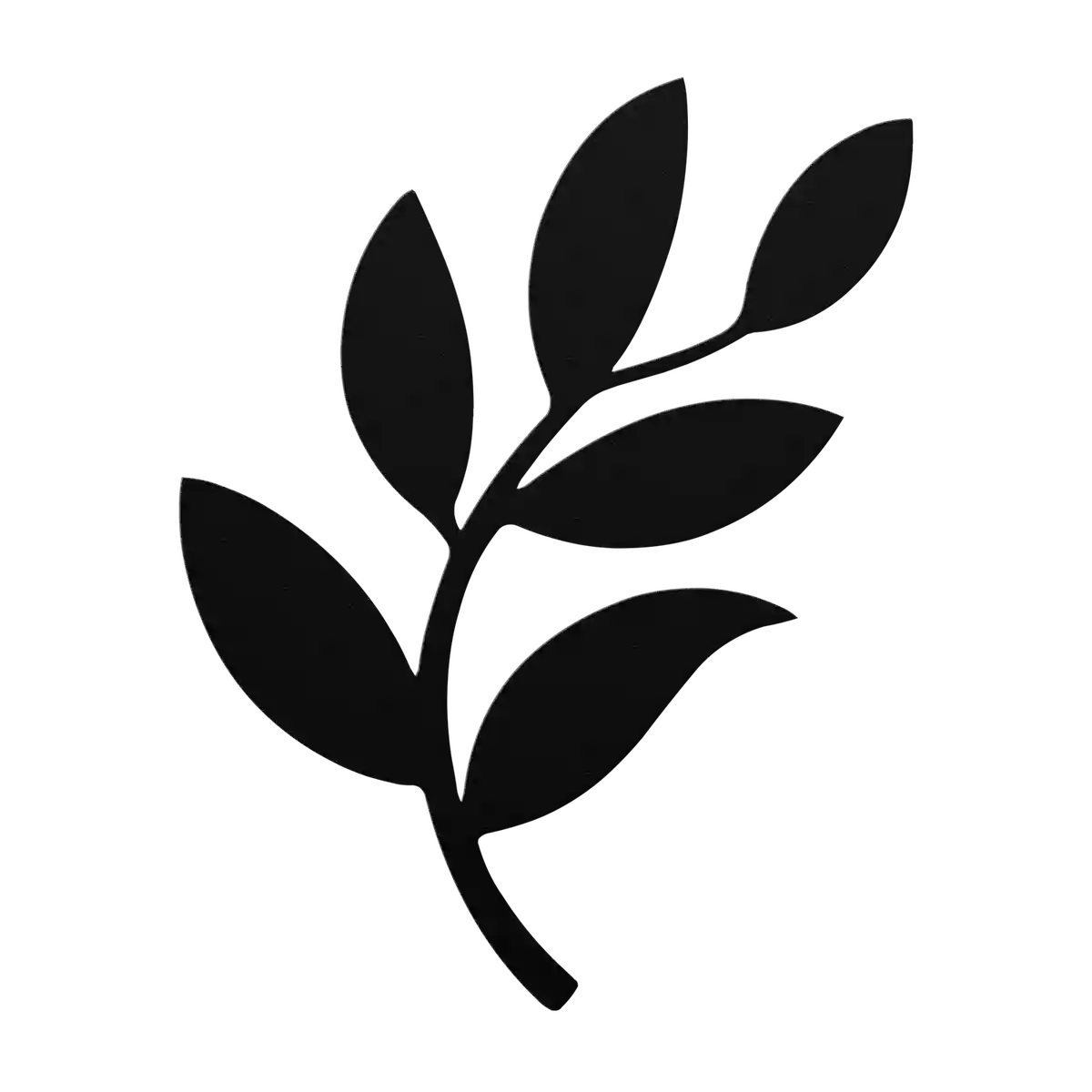 Flower Arched Sprig Metal Sign