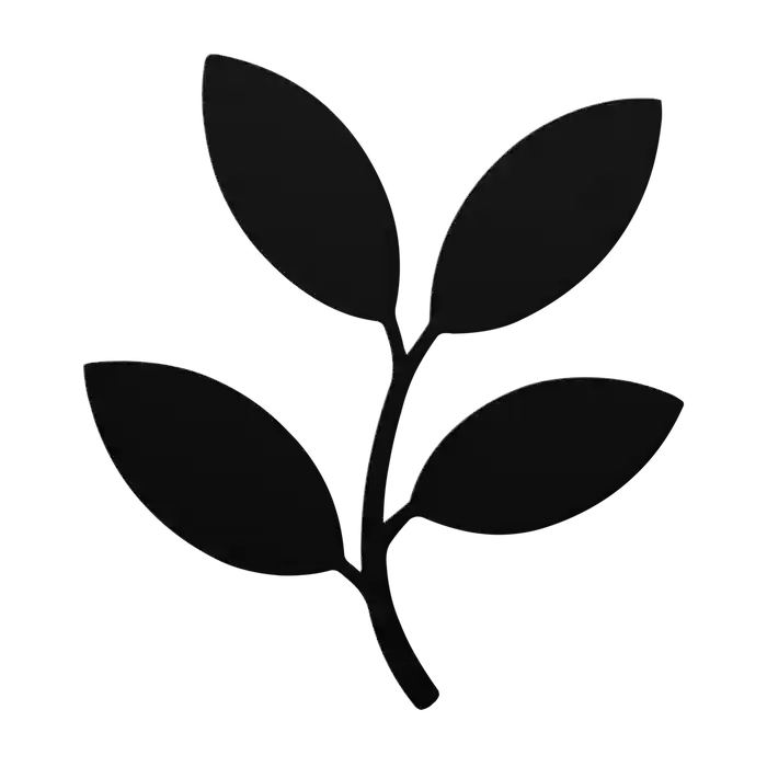 Flower Broad Four Leaf Metal Sign
