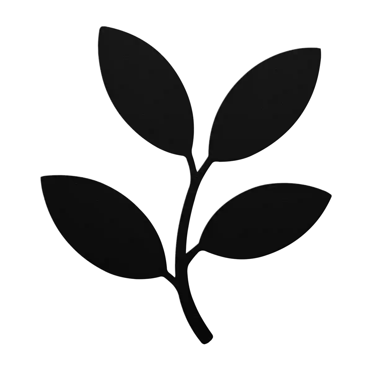 Flower Broad Four Leaf Metal Sign