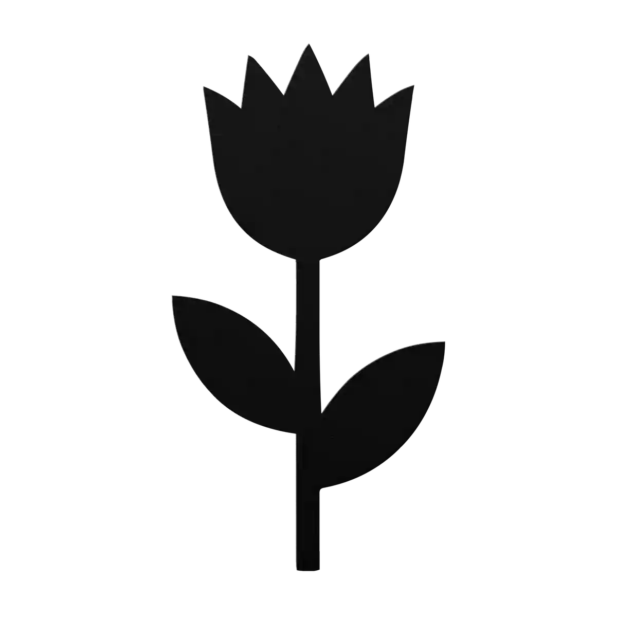 Flower Crown Tulip Metal Sign