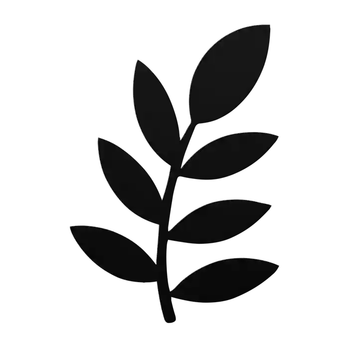 Flower Curved Alternate Metal Sign