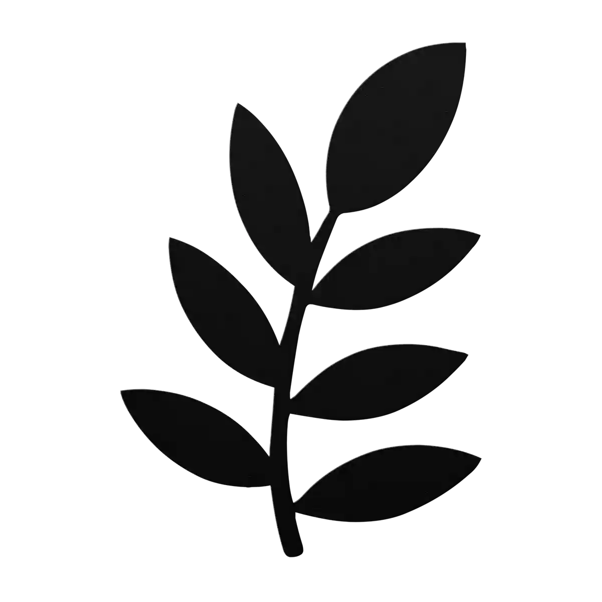 Flower Curved Alternate Metal Sign