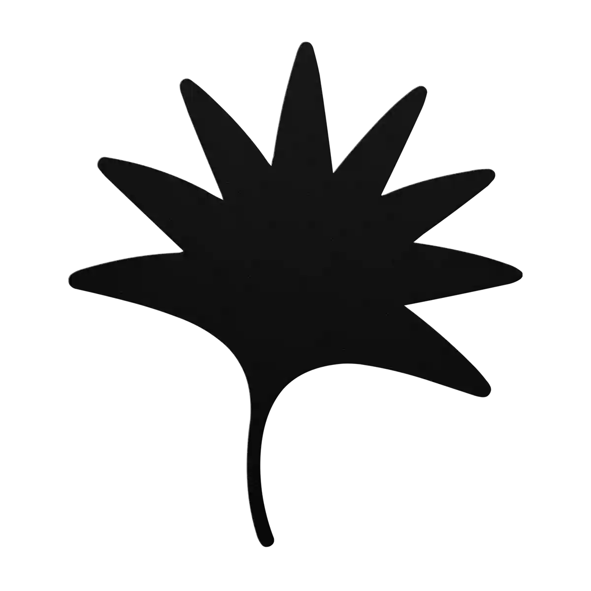 Flower Fan Palm Metal Sign