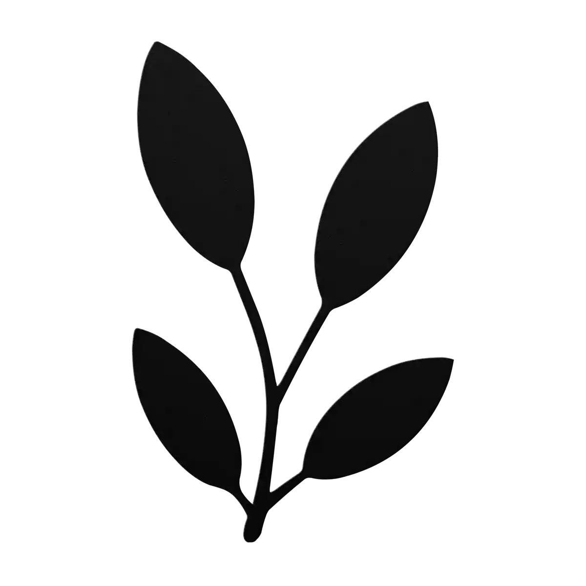 Flower Four Leaf V Metal Sign