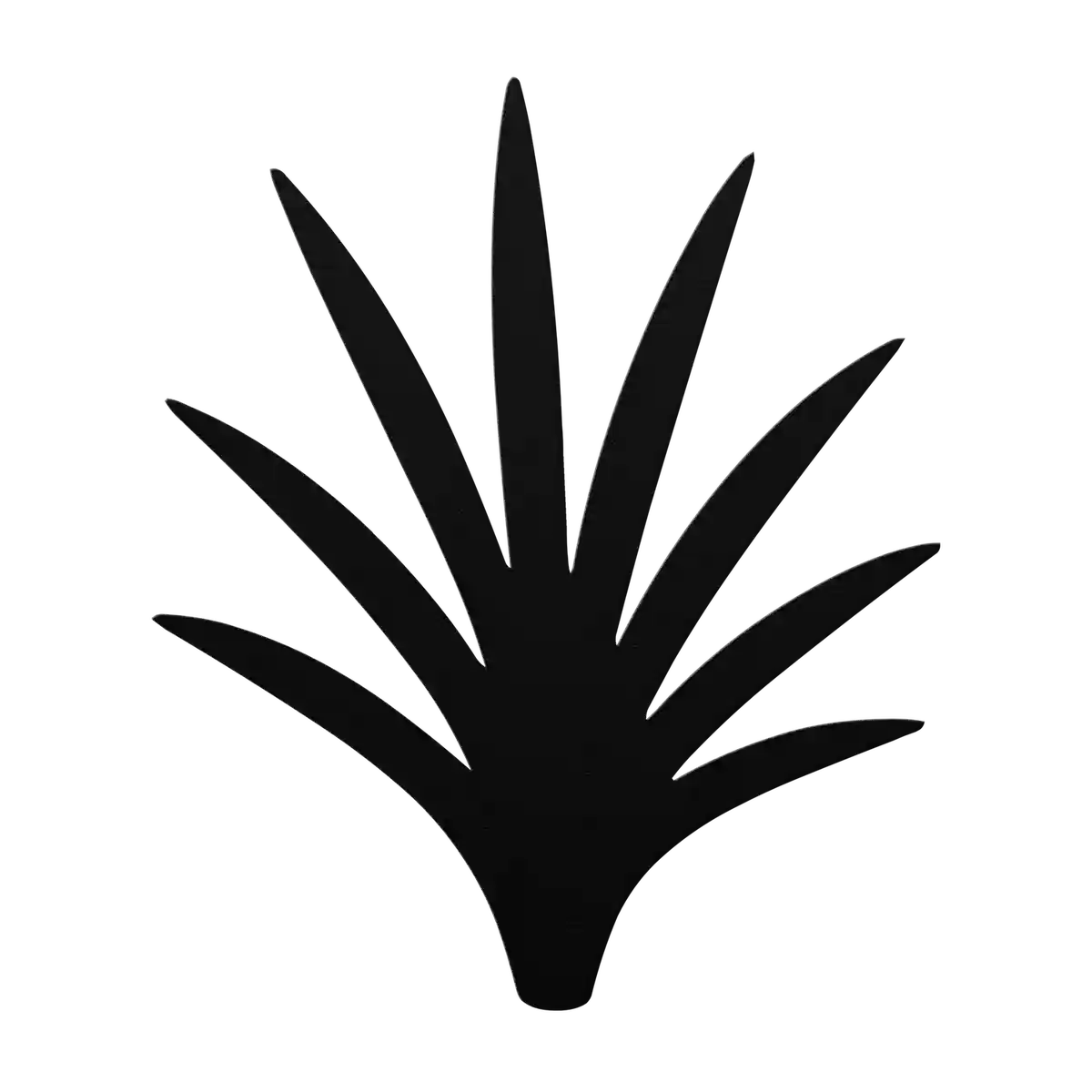 Flower Grass Tuft Metal Sign