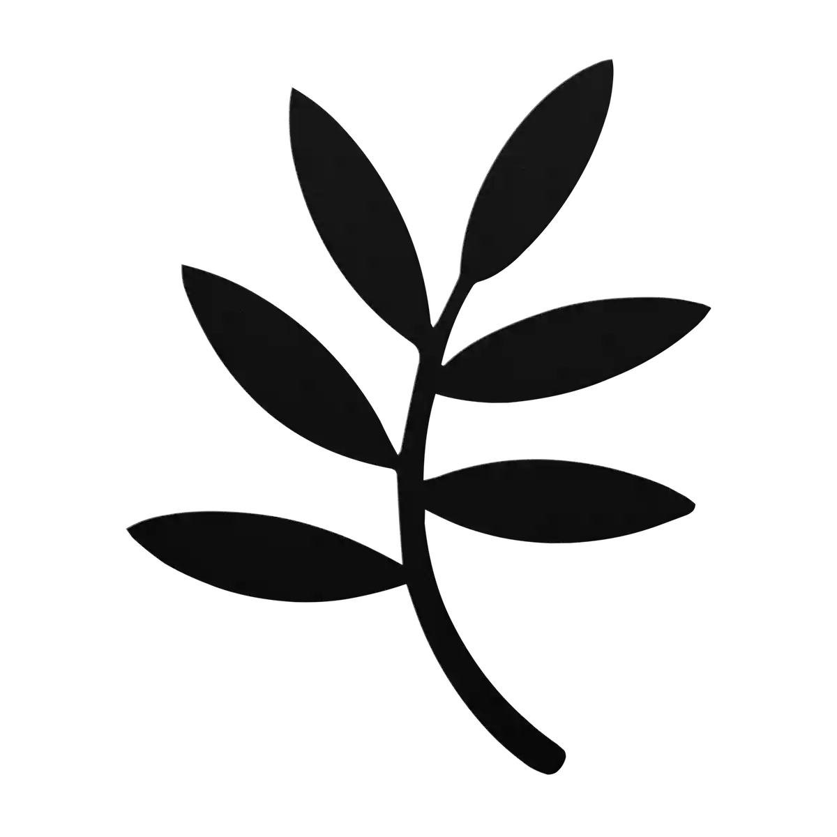 Flower Hooked Stem Metal Sign