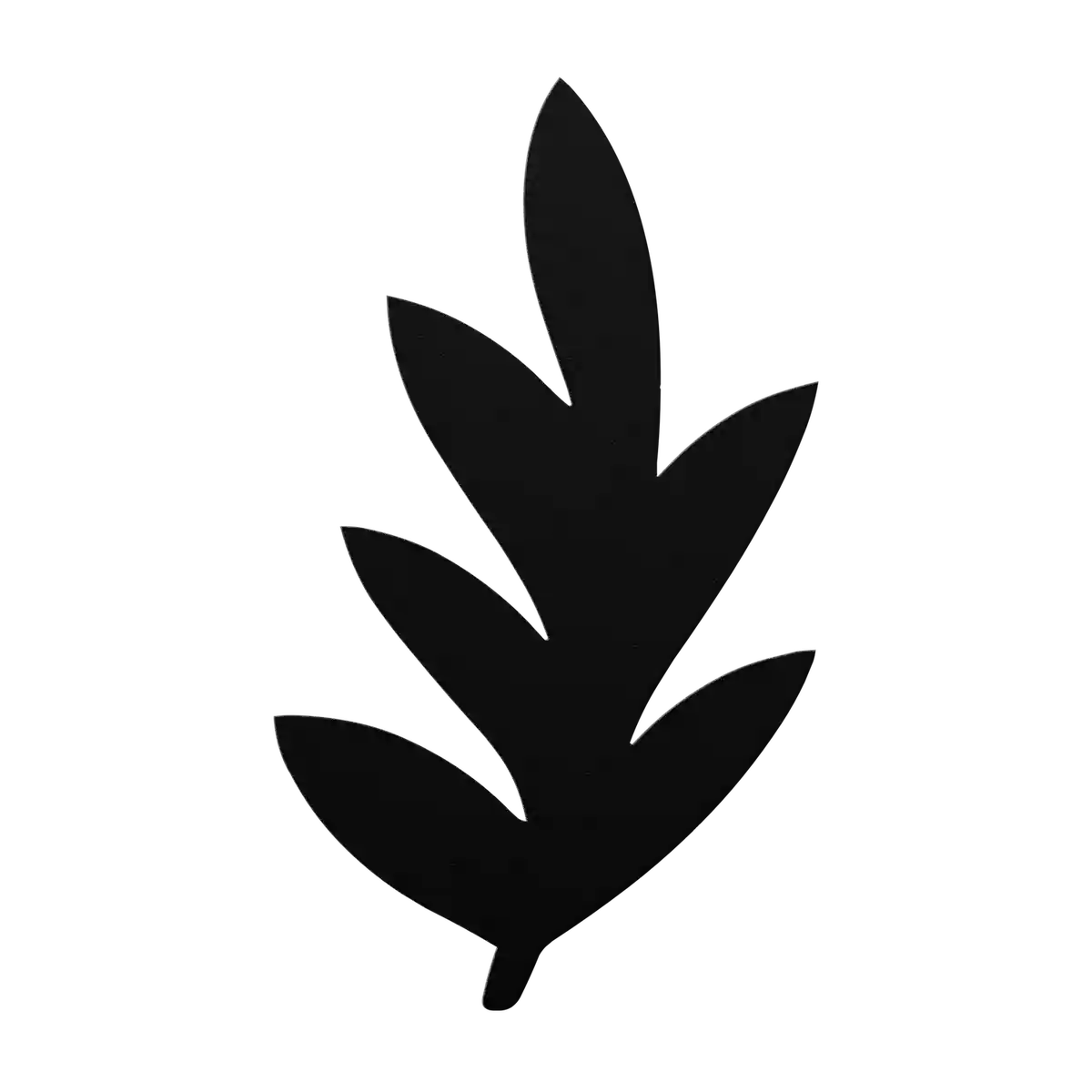 Flower Lobed Leaf Metal Sign