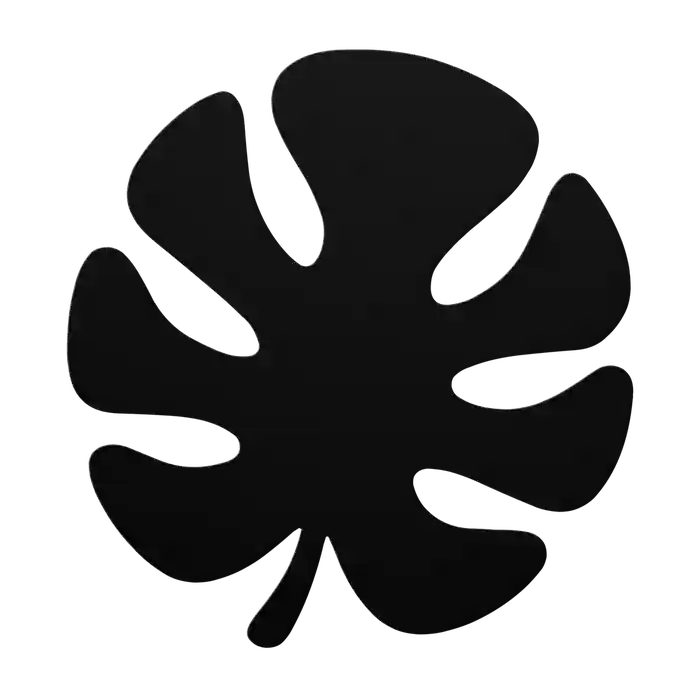 Flower Monstera Metal Sign